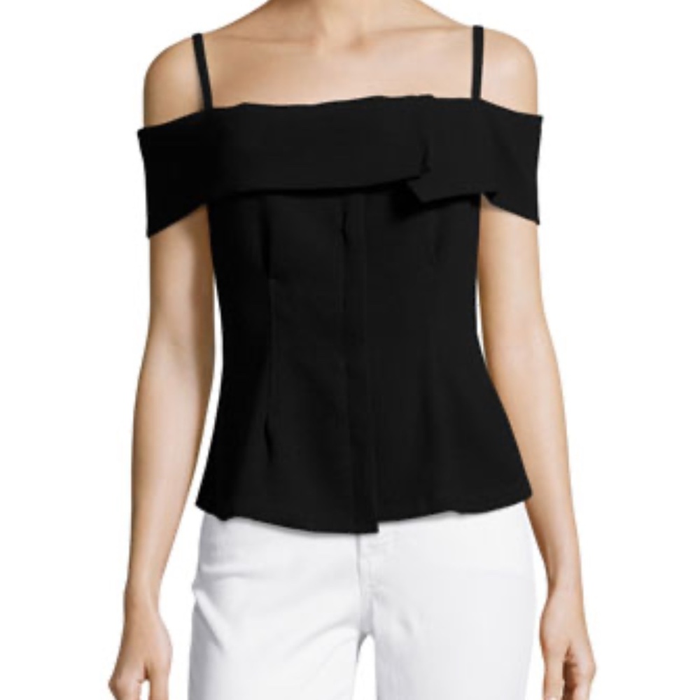 Elegant Black Off-Shoulder Women's Top